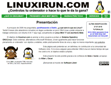 Tablet Screenshot of linuxirun.com